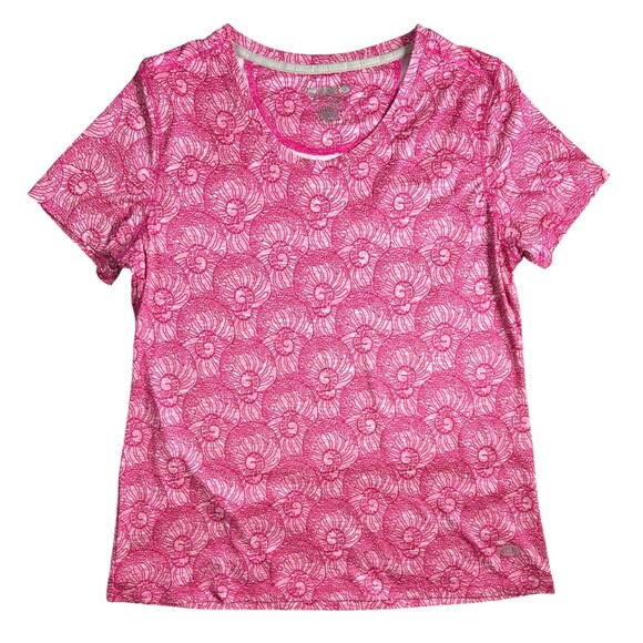 Reel Legends Women's Reel-Tec Top  Size PL  Pink Print  Fishing Outdoor Boating - Picture 1 of 6